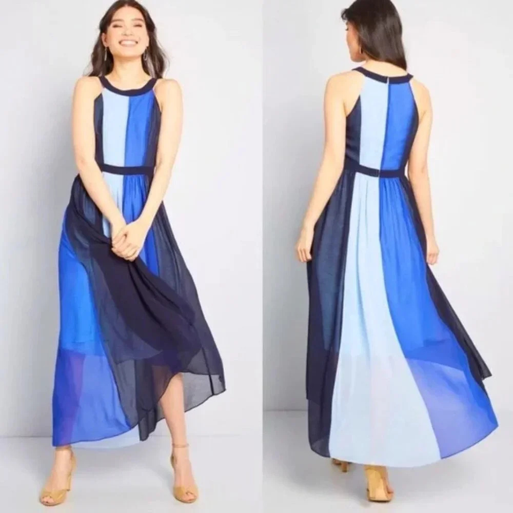 NWT ModCloth "Peachy Queen" Colorblock Dress